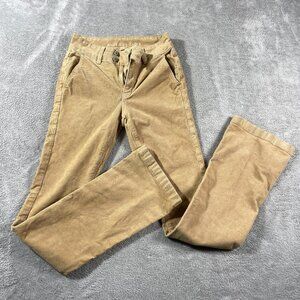 American Eagle Women’s‎ 2 Long Khaki Cream Corduroy Kick Boot Stretch Hi Rise